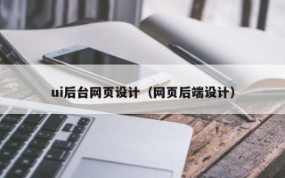拉萨ui后台网页设计（网页后端设计）